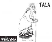 Printable tala from moana disney  coloring pages